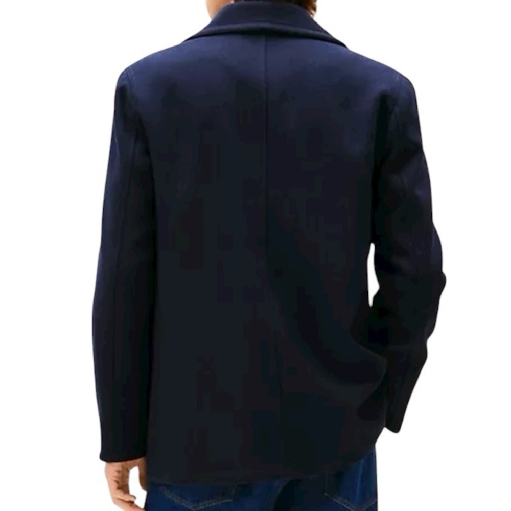 Tommy Hilfiger Wool Blend Pea Coat 2XL Blue - Picture 6 of 16